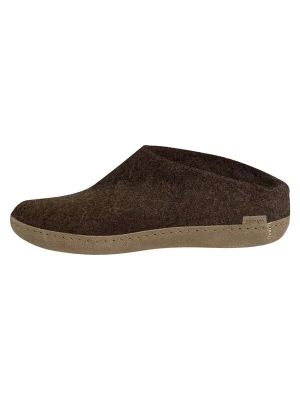 Foto van product Glerups Huisschoenen 'Naturkautschuksohle' bruin