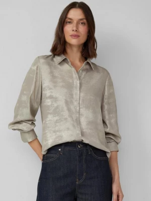 Foto van product Glinsterende blouse met verborgen knoopsluiting s.Oliver crème
