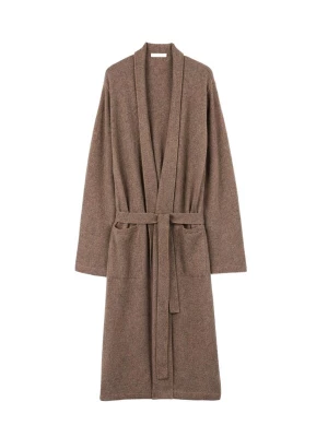 Foto van product GOBI Cashmere Badjas lang 'Men's Cashmere Robe' taupe