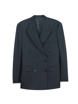 Foto van product GOBI Cashmere Blazers 'Double-Breasted Cashmere Suit Blazer' zwart