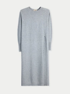 Foto van product GOBI Cashmere Gebreide jurk 'Gobi Cashmere Side-Slit Maxi Dress' grijs