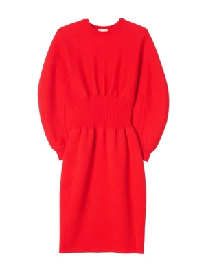 Foto van product GOBI Cashmere Jurk 'Cashmere Sculptural Dress' vuurrood