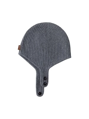 Foto van product GOBI Cashmere Muts 'Knitted Aviator Cap' grijs