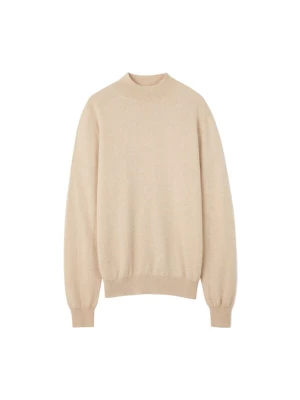 Foto van product GOBI Cashmere Trui 'Men's Essential Mock Neck Cashmere Sweater' beige