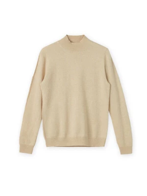 Foto van product GOBI Cashmere Trui 'Women's Essential Cashmere Mock Neck Sweater' beige