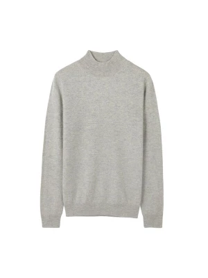 Foto van product GOBI Cashmere Trui 'Women's Essential Cashmere Mock Neck Sweater' rookgrijs