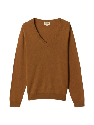 Foto van product GOBI Cashmere Trui 'Women's Essential Cashmere V-Neck Sweater' bruin
