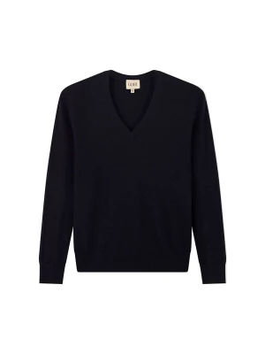 Foto van product GOBI Cashmere Trui 'Women's Timeless Cashmere V-Neck Sweater' navy