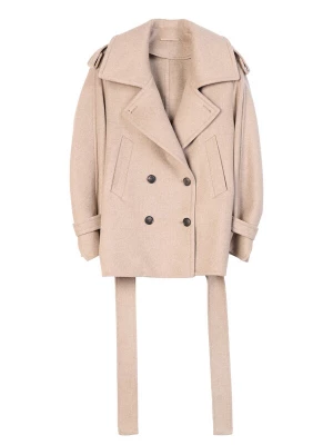 Foto van product GOBI Cashmere Tussenmantel 'Trench-Style Cashmere Peacoat' beige