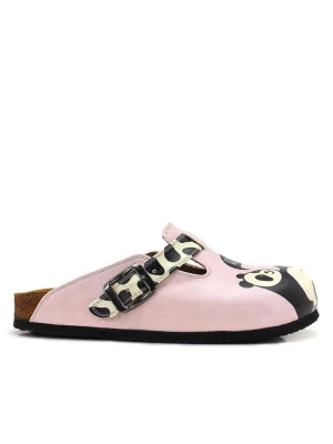 Foto van product Goby Clogs 'Women Calceo Pink Clogs WCAL5446 with panda design' pink