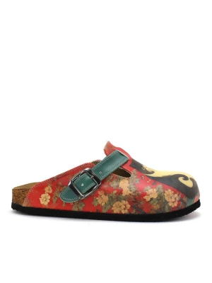 Foto van product Goby Clogs 'Women Calceo Red Clogs WCAL5430 with cat design' rood