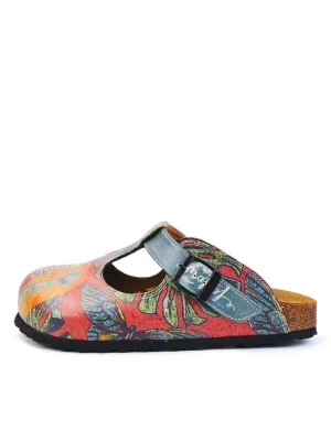 Foto van product Goby Clogs 'Women shoes Goby-Calceo mules CAL1505 Peace and Love' gemengde kleuren