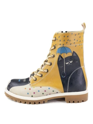 Foto van product Goby Veterlaarzen 'Women's shoes Goby Ankle boots TFB1006 with cats' gemengde kleuren