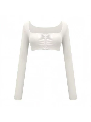 Foto van product GOD SAVE QUEENS Sporttop 'Second Skin Studio Long Sleeve Top' ivoor