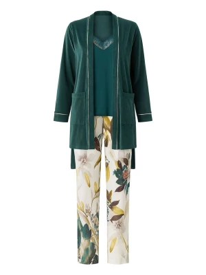 Foto van product Goldenbay Pyjama 'Armeria' aardetinten / olijfgroen / smaragd / wit