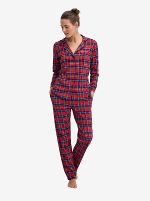 Foto van product Goldenbay Pyjama 'Lupine' blauw / geel / bordeaux / donkerrood