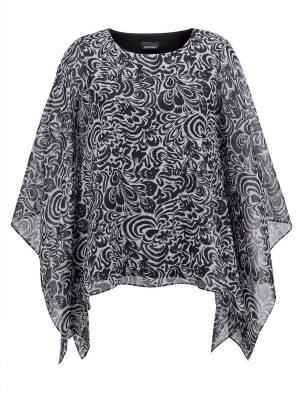 Foto van product Goldner Blouse grijs / zwart