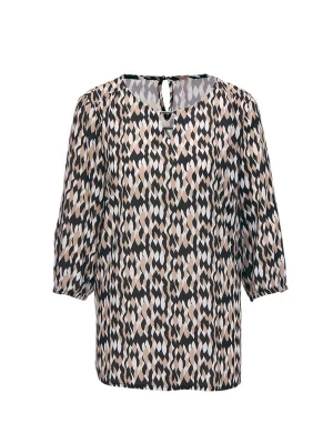 Foto van product Goldner Blouse lichtbruin / zwart / offwhite