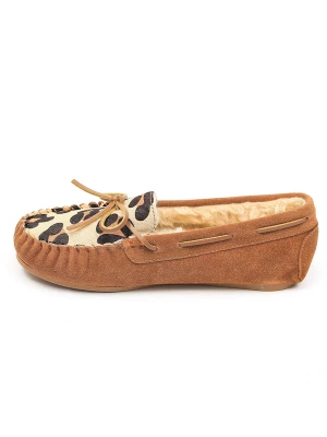 Foto van product Gooce Instappers 'Hanes' beige / camel / zwart
