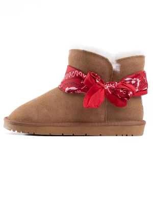 Foto van product Gooce Snowboots 'Willow' lichtbruin / rood / wit