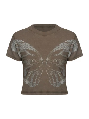 Foto van product Good For Nothing Shirt pastelblauw / bruin gemêleerd
