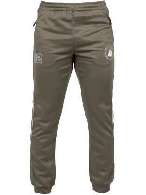 Foto van product Gorilla Wear Sportbroek 'Broxton' olijfgroen / wit