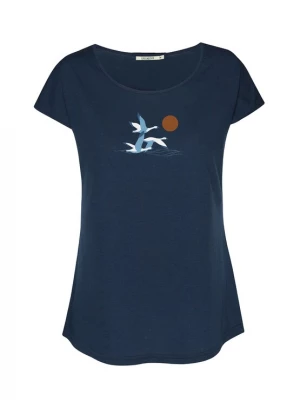 Foto van product GREENBOMB Shirt 'Animal Goose Family' blauw / lichtblauw / wit