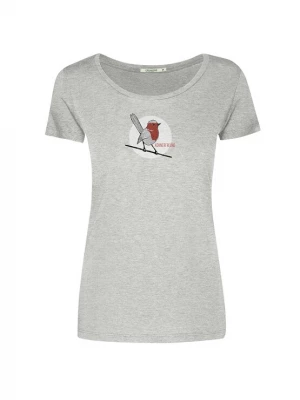 Foto van product GREENBOMB Shirt 'Animal Koernerfreund' grijs gemêleerd / wit
