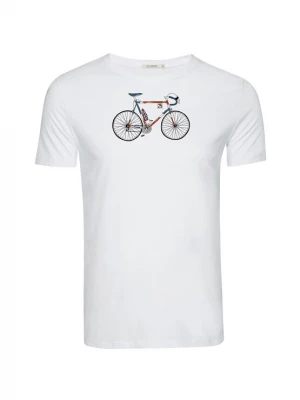 Foto van product GREENBOMB Shirt 'Bike Mikkel' zwart / wit