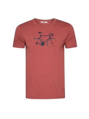 Foto van product GREENBOMB Shirt 'Guide Bike Crop' karmijnrood