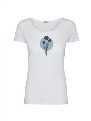 Foto van product GREENBOMB Shirt 'Nature Allium ' lichtblauw / zwart / wit