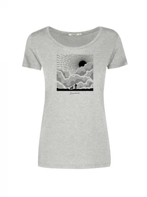 Foto van product GREENBOMB Shirt 'Nature Buddies' grijs gemêleerd / zwart