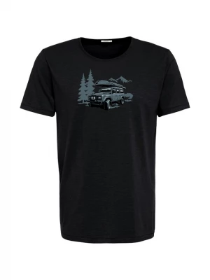 Foto van product GREENBOMB Shirt 'Nature Getaway' blauw / zwart