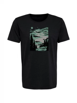 Foto van product GREENBOMB Shirt 'Nature Lakeside' grijs / groen / zwart
