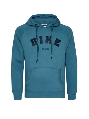 Foto van product GREENBOMB Sweatshirt 'Bike Travel' petrol / zwart