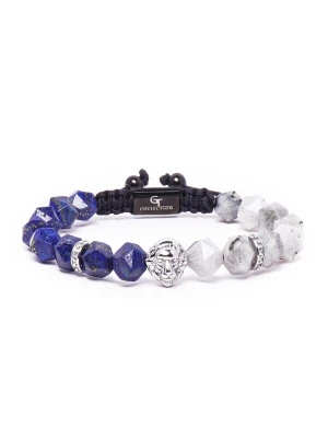 Foto van product GT Collection Armband 'Wild Cat' blauw / zilver / natuurwit