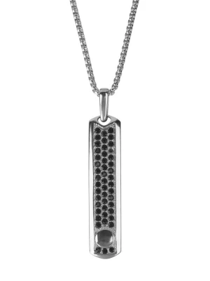 Foto van product GT Collection Hangers 'Black Zircon' zilvergrijs