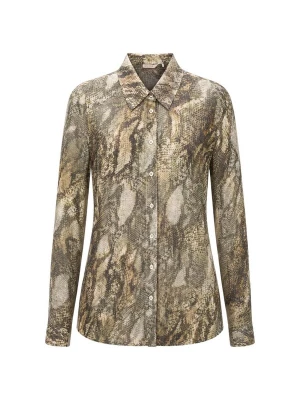 Foto van product GUESS Blouse 'NEW LS CLOUIS W6YH68 W3212' donkerbeige