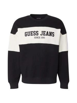 Foto van product GUESS JEANS Sweatshirt 'Horizont' lichtbeige / zwart