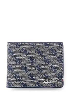 Foto van product GUESS Portemonnee 'Boston' blauw / lichtgrijs