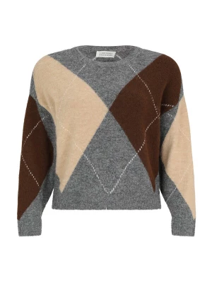 Foto van product Guido Maria Kretschmer Curvy Trui 'Hedda' beige / bruin / grijs gemêleerd / wit