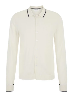 Foto van product Guido Maria Kretschmer Men Gebreid vest 'Torge' zwart / wolwit