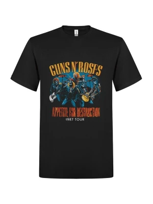 Foto van product GUNS N' ROSES Shirt 'Guns N´ Roses Appetite for destruction live skulls 1987 T-Shirt' zwart