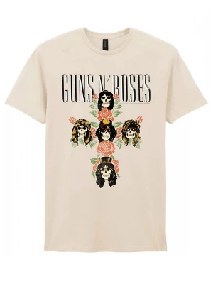 Foto van product GUNS N' ROSES Shirt 'Guns N´Roses Rose Cross T-Shirt' natuurwit