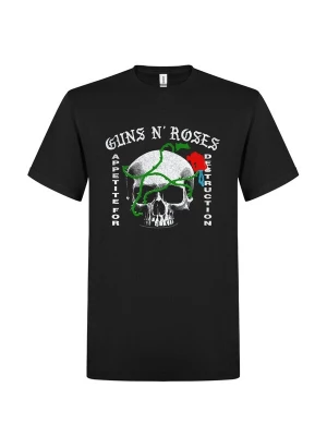 Foto van product GUNS N' ROSES Shirt 'Guns N´ Roses Skull Revision T-Shirt' zwart