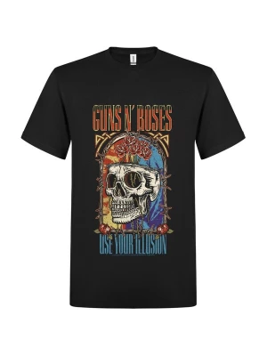 Foto van product GUNS N' ROSES Shirt 'Guns N´ Roses Use your Illution Skull T-Shirt' zwart
