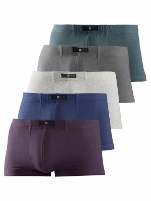 Foto van product H.I.S Boxershorts donkerblauw / lichtgrijs / donkergrijs / grasgroen / donkerlila