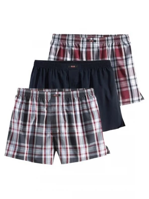 Foto van product H.I.S Boxershorts grijs / rood / zwart / wit