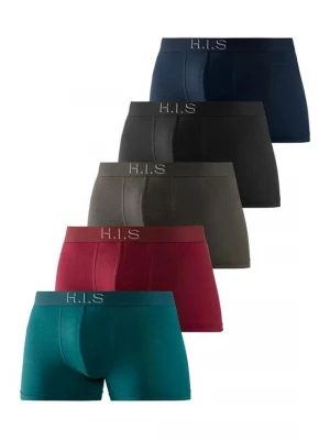 Foto van product H.I.S Boxershorts navy / groen / wijnrood / zwart