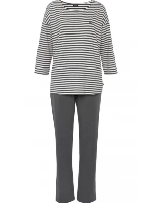 Foto van product H.I.S Pyjama donkergrijs / wit